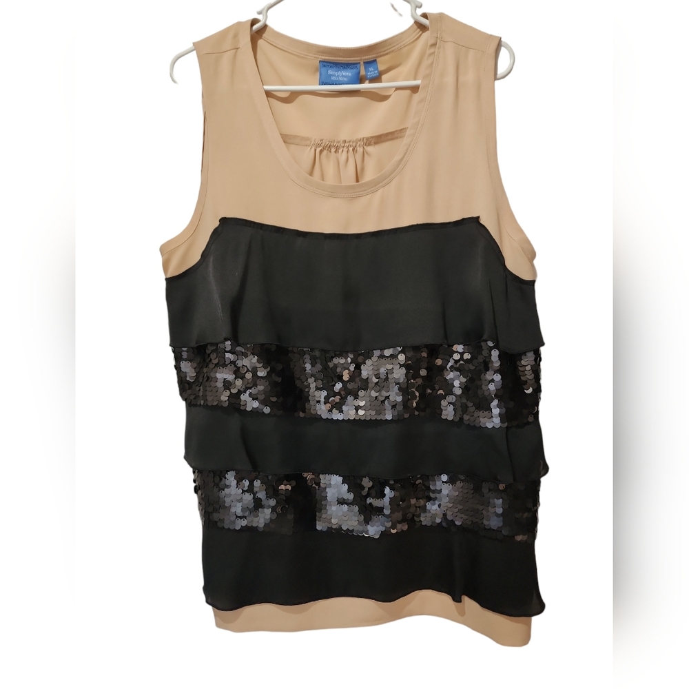 NWOT Simply Vera Wang XL women's top